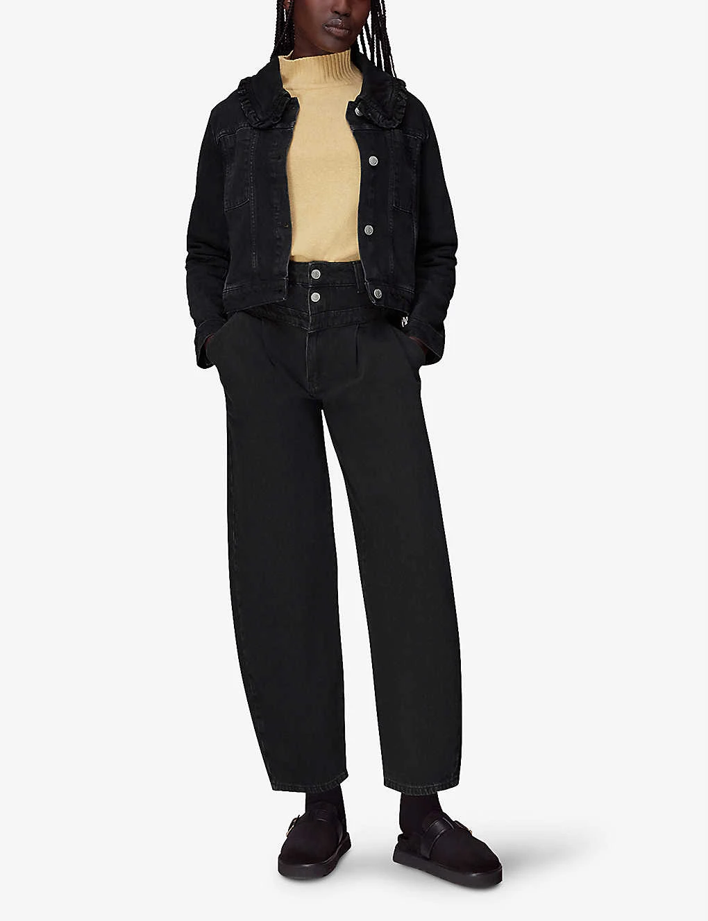 Whistles Oversized-collar Boxy-fit Denim Jacket 4 Whistles Oversized-collar Boxy-fit Denim Jacket - Image 2