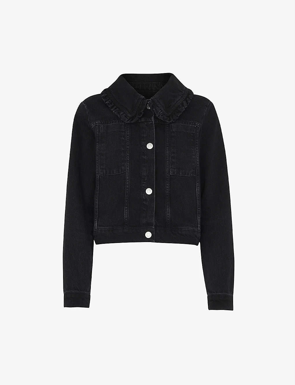 Whistles Oversized-collar Boxy-fit Denim Jacket 3 Whistles Oversized-collar Boxy-fit Denim Jacket