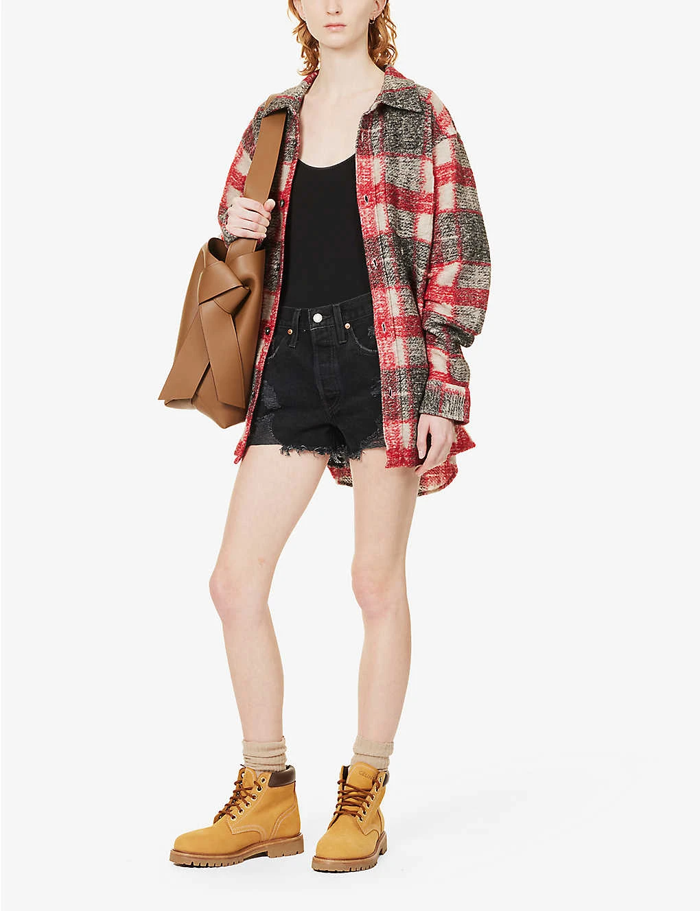 Levis 501 Original High-rise Denim Shorts 4 Levis 501 Original High-rise Denim Shorts - Image 2