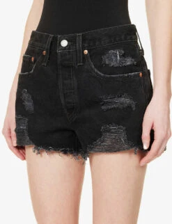 Levis 501 Original High-rise Denim Shorts 12 Levis 501 Original High-rise Denim Shorts -Ress Clothing Shop R04062395 STOWAWAY ALT04