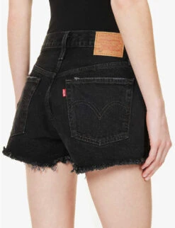 Levis 501 Original High-rise Denim Shorts 13 Levis 501 Original High-rise Denim Shorts -Ress Clothing Shop R04062395 STOWAWAY ALT05