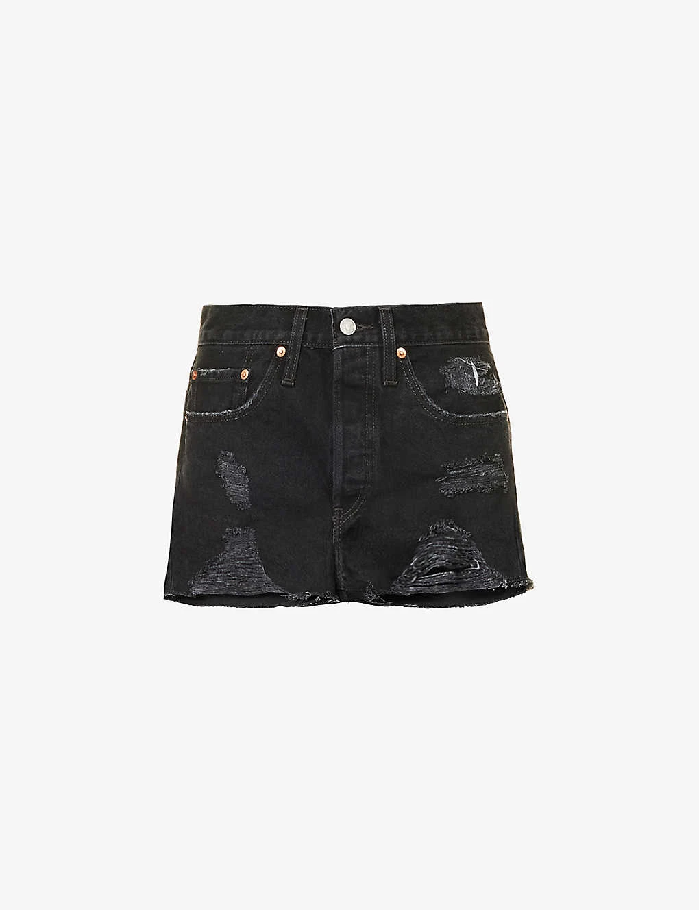 Levis 501 Original High-rise Denim Shorts 3 Levis 501 Original High-rise Denim Shorts