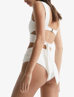 Reiss Cristina High-rise Bikini Bottoms 10 Reiss Cristina High-rise Bikini Bottoms -Ress Clothing Shop R04068292 WHITE ALT03