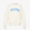 Wellness Slogan-print Cotton-jersey Sweatshirt -Ress Clothing Shop R04068982 CREAMBLUE M