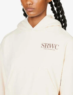 Upper East Side Logo-print Cotton-jersey Hoody -Ress Clothing Shop R04068988 CREAMCHOCOLATE ALT04