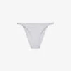 Reiss Alani High-rise Hardware-embellished Stretch-woven Bikini Bottoms -Ress Clothing Shop R04070758 WHITE M