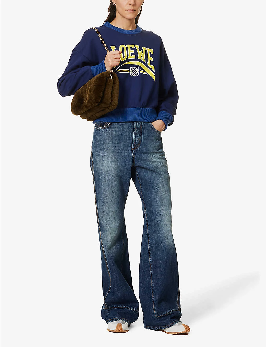 Loewe Logo-print Relaxed-fit Cotton Sweatshirt 4 Loewe Logo-print Relaxed-fit Cotton Sweatshirt - Image 2