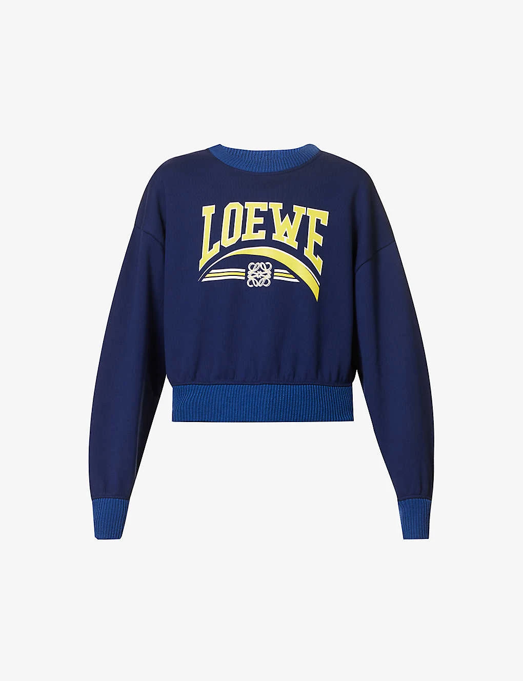 Loewe Logo-print Relaxed-fit Cotton Sweatshirt 3 Loewe Logo-print Relaxed-fit Cotton Sweatshirt