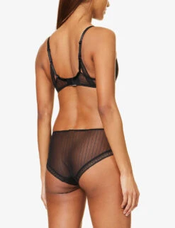 Passionata Maddie Plunge Stretch-lace Bra 10 Passionata Maddie Plunge Stretch-lace Bra -Ress Clothing Shop R04078627 BLACK ALT03