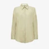 Reiss Ellis Long-sleeved Oversized Linen-blend Shirt -Ress Clothing Shop R04082359 KHAKI M