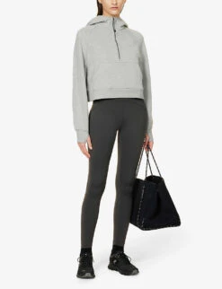 Lululemon Scuba Brand-embroidered Cotton-blend Hoody 8 Lululemon Scuba Brand-embroidered Cotton-blend Hoody -Ress Clothing Shop R04082430 HEATHEREDCOREMEDGREY ALT01