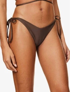 Pelagia Mid-rise Bikini Bottoms -Ress Clothing Shop R04083171 CAFE ALT04