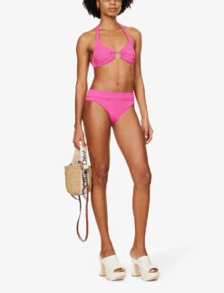Melissa Odabash Brussels Mid-rise Bikini Bottoms -Ress Clothing Shop R04090044 FUCHSIA ALT01
