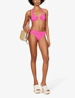 Melissa Odabash Brussels Halterneck Bikini Top -Ress Clothing Shop R04090045 FUCHSIA ALT01