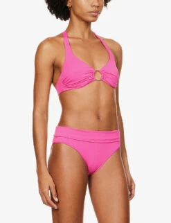 Melissa Odabash Brussels Halterneck Bikini Top -Ress Clothing Shop R04090045 FUCHSIA ALT02
