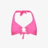 Melissa Odabash Brussels Halterneck Bikini Top -Ress Clothing Shop R04090045 FUCHSIA M