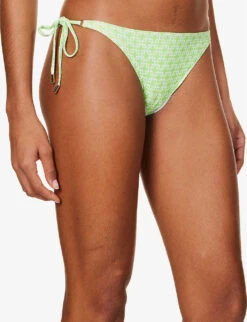 Melissa Odabash Canary Geometric-print Bikini Bottoms -Ress Clothing Shop R04090049 LINKSLIME ALT04