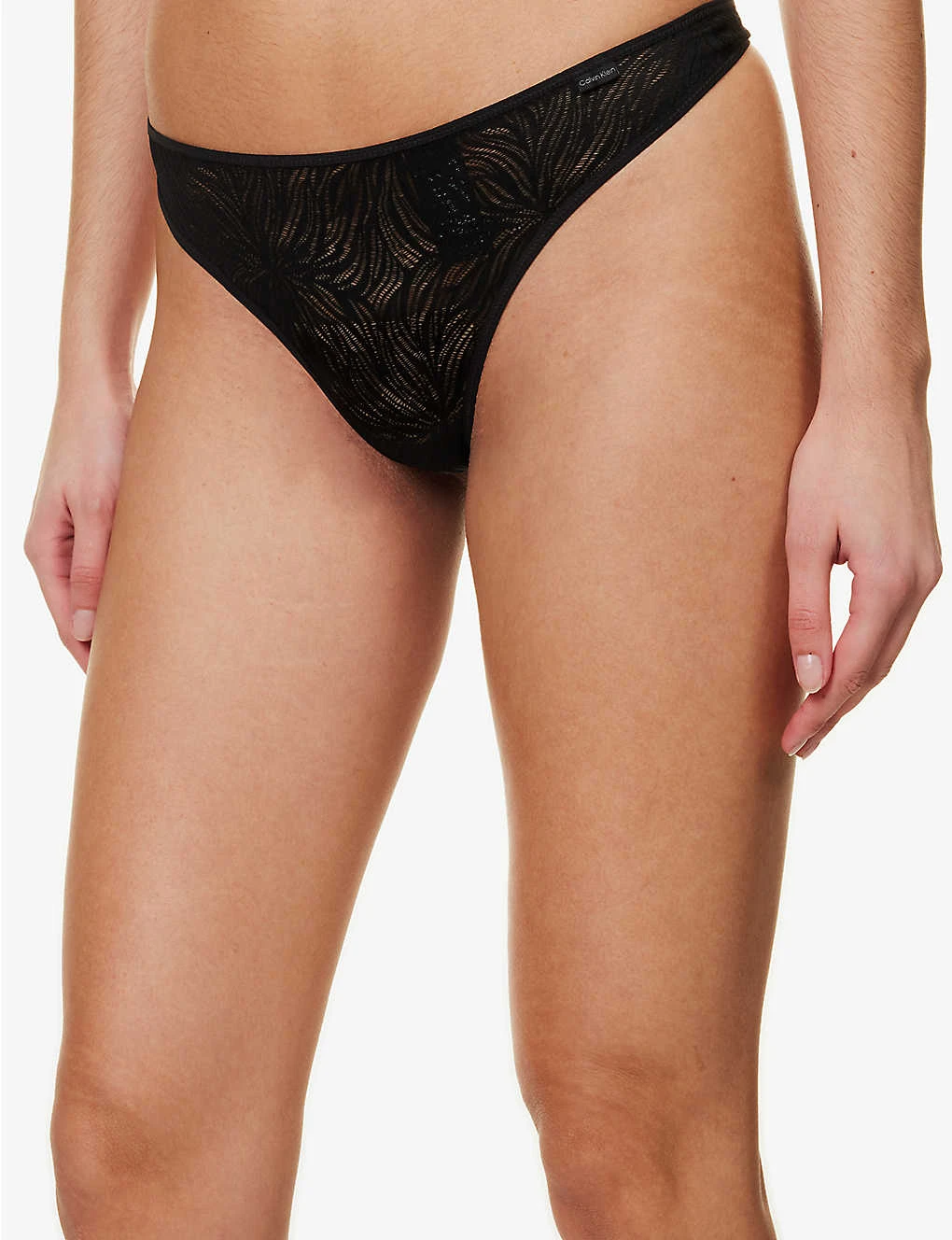 Calvin Klein Sheer Marquisette Mid-rise Stretch-lace Thong 5 Calvin Klein Sheer Marquisette Mid-rise Stretch-lace Thong - Image 3