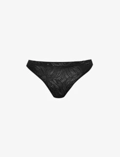 Calvin Klein Sheer Marquisette Mid-rise Stretch-lace Thong