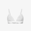 Calvin Klein This Is Love Cotton-blend Triangle Bra 2 Calvin Klein This Is Love Cotton-blend Triangle Bra -Ress Clothing Shop R04097674 WHITE M