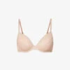 Calvin Klein Sheer Marquisette Floral-embroidered Stretch-lace Bra