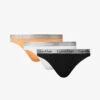 Calvin Klein Radiant Branded-waistband Pack Of Three Stretch-cotton Thongs 2 Calvin Klein Radiant Branded-waistband Pack Of Three Stretch-cotton Thongs -Ress Clothing Shop R04097712 BLACKWHITEORANGE M