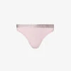 Calvin Klein Radiant Mid-rise Stretch-cotton Thong -Ress Clothing Shop R04097713 HAPPYPURPLE M