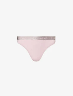 Calvin Klein Radiant Mid-rise Stretch-cotton Thong
