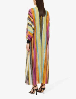 Missoni Zig Zag-print Semi-sheer Stretch-woven Kaftan 10 Missoni Zig Zag-print Semi-sheer Stretch-woven Kaftan -Ress Clothing Shop R04100188 BK023KMULTICOLOR ALT03