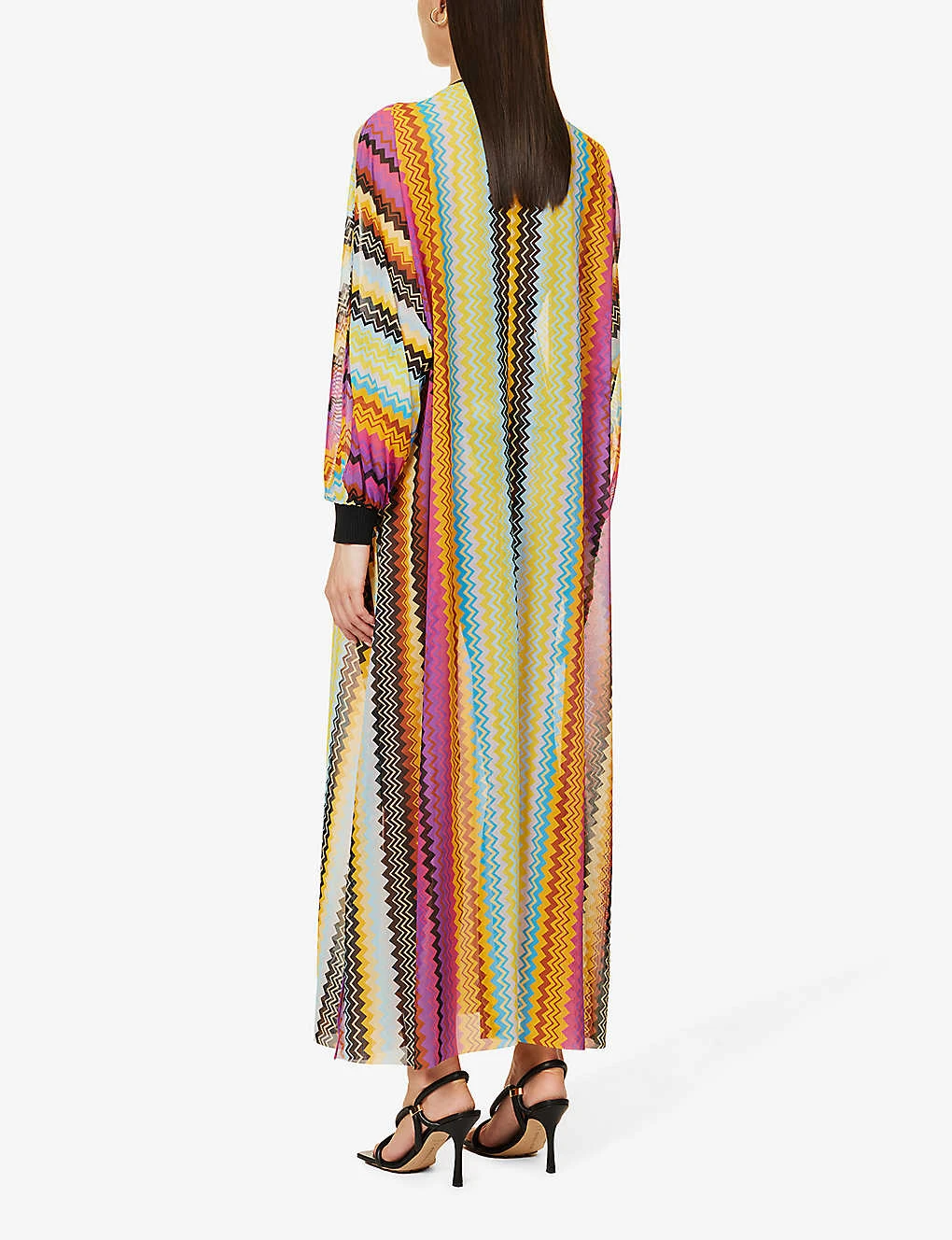Missoni Zig Zag-print Semi-sheer Stretch-woven Kaftan 6 Missoni Zig Zag-print Semi-sheer Stretch-woven Kaftan - Image 4