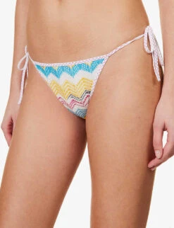 Missoni Abstract-patterned Triangle Knitted Bikini -Ress Clothing Shop R04100193 BT004RMULTICHEVRON ALT04
