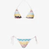 Missoni Abstract-patterned Triangle Knitted Bikini -Ress Clothing Shop R04100193 BT004RMULTICHEVRON M