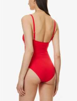 Melissa Odabash Lisbon Bow-embellished Swimsuit 10 Melissa Odabash Lisbon Bow-embellished Swimsuit -Ress Clothing Shop R04100770 RED ALT03