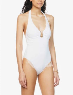 Melissa Odabash Tampa Halter-neck Swimsuit -Ress Clothing Shop R04100772 WHITE ALT02