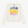Maje Graphic-print Woven Sweatshirt 1 Maje Graphic-print Woven Sweatshirt -Ress Clothing Shop R04101942 BLANC M