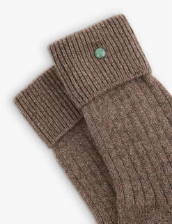 Gemstone-embellished Stretch-cashmere Socks -Ress Clothing Shop R04103819 COCOA ALT01