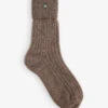 Gemstone-embellished Stretch-cashmere Socks 2 Gemstone-embellished Stretch-cashmere Socks -Ress Clothing Shop R04103819 COCOA M