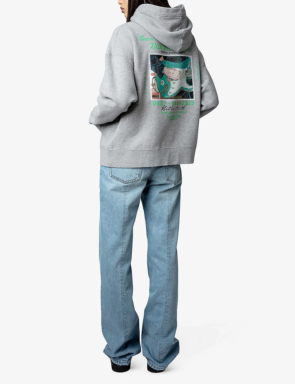 Zadig & Voltaire Mia Graphic-print Cotton-blend Hoody 4 Zadig & Voltaire Mia Graphic-print Cotton-blend Hoody - Image 2