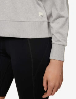 Vuori Halo Relaxed-fit Recycled-polyester-blend Sweatshirt -Ress Clothing Shop R04114832 PALEHEATHERGREY ALT04
