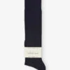 Falke Cotton Touch Ankle-length Stretch-cotton Blend Socks -Ress Clothing Shop R04119844 6370DARKNAVY M