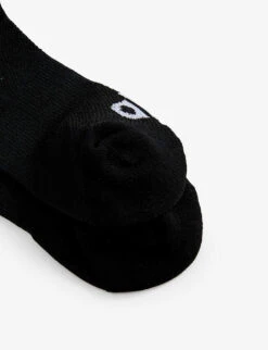 Everyday Logo-intarsia Stretch-woven Blend Socks 5 Everyday Logo-intarsia Stretch-woven Blend Socks -Ress Clothing Shop R04120385 BLACKWHITE ALT01