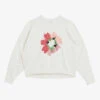 Ted Baker Marene Floral-print Embroidered Stretch-woven Sweatshirt -Ress Clothing Shop R04121168 WHITE M