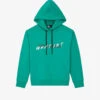 THE KOOPLES What Is?-print Cotton-fleece Hoody -Ress Clothing Shop R04121891 GRN01 M