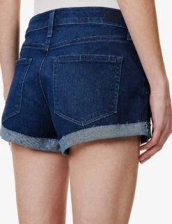 Paige Jimmy Jimmy Distressed Mid-rise Stretch-denim Shorts -Ress Clothing Shop R04123092 MONARCH ALT04