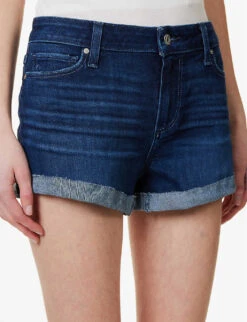Paige Jimmy Jimmy Distressed Mid-rise Stretch-denim Shorts -Ress Clothing Shop R04123092 MONARCH ALT05