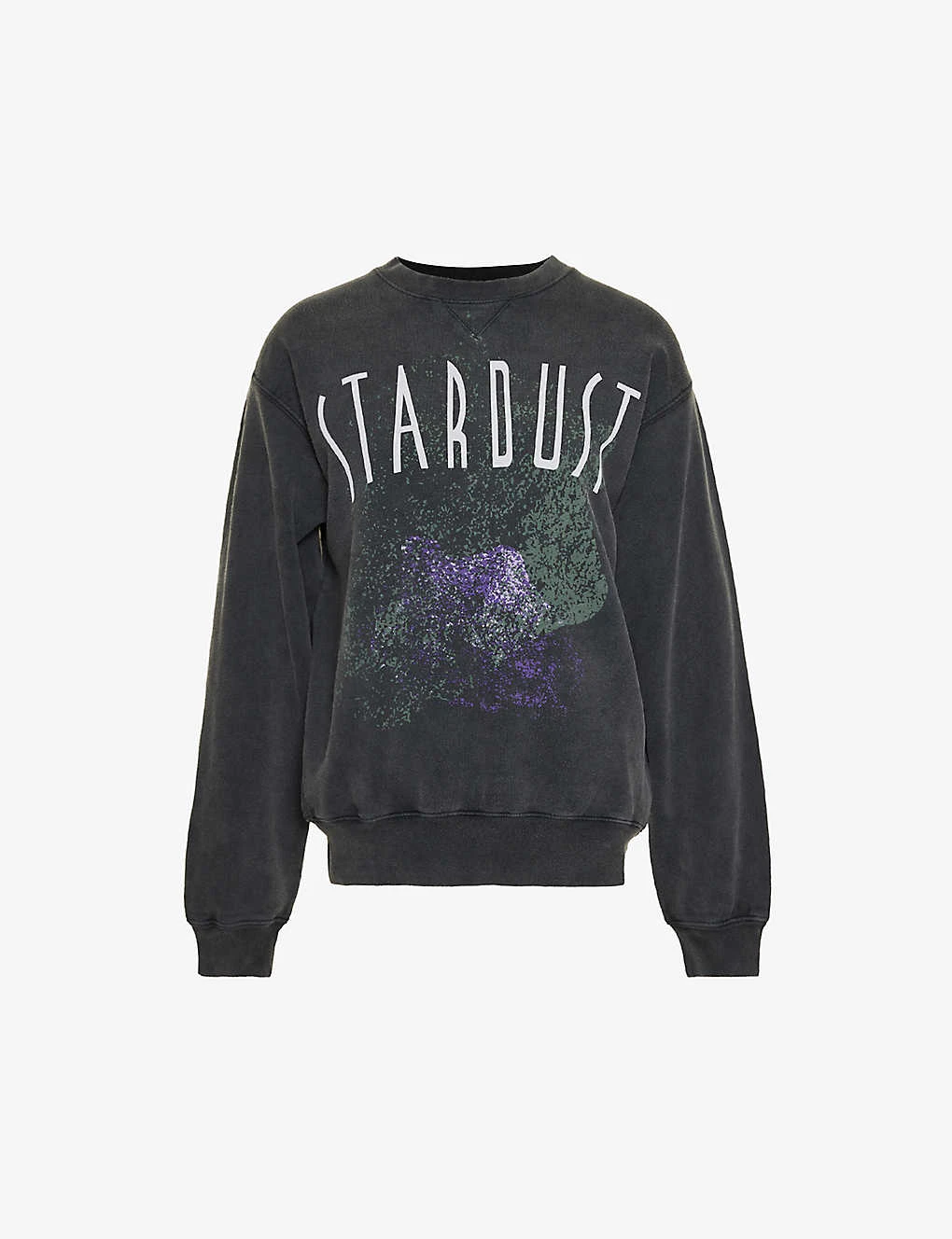 ANINE BING Ramona Stardust Graphic-print Organic-cotton Sweatshirt 3 ANINE BING Ramona Stardust Graphic-print Organic-cotton Sweatshirt