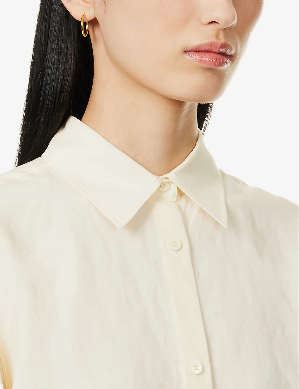 Toteme Boxy-fit Drawstring Hem Woven Shirt 7 Toteme Boxy-fit Drawstring Hem Woven Shirt - Image 5