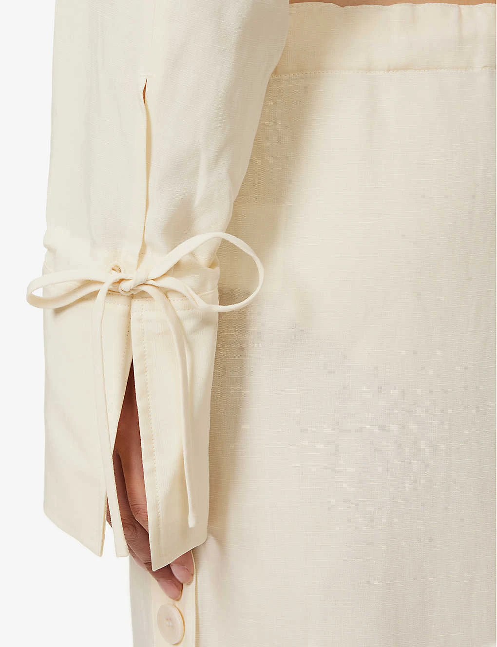 Toteme Boxy-fit Drawstring Hem Woven Shirt 8 Toteme Boxy-fit Drawstring Hem Woven Shirt - Image 6