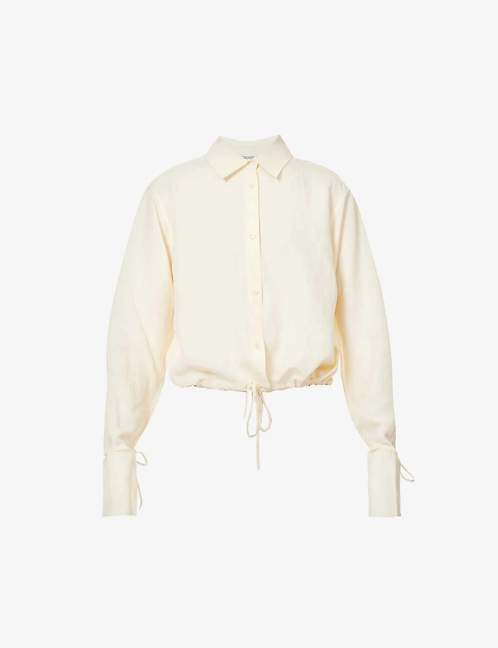 Toteme Boxy-fit Drawstring Hem Woven Shirt 3 Toteme Boxy-fit Drawstring Hem Woven Shirt