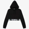 THE KOOPLES Logo-hem Stretch-woven Hoody -Ress Clothing Shop R04125315 BLA01 M